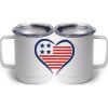 10 oz. White Stainless Steel Coffee Mug Thumbnail