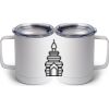 10 oz. White Stainless Steel Coffee Mug Thumbnail