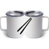 10 oz. White Stainless Steel Coffee Mug Thumbnail