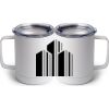 10 oz. White Stainless Steel Coffee Mug Thumbnail