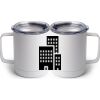 10 oz. White Stainless Steel Coffee Mug Thumbnail