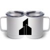 10 oz. White Stainless Steel Coffee Mug Thumbnail