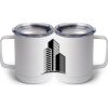 10 oz. White Stainless Steel Coffee Mug Thumbnail