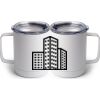 10 oz. White Stainless Steel Coffee Mug Thumbnail