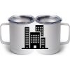 10 oz. White Stainless Steel Coffee Mug Thumbnail