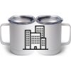 10 oz. White Stainless Steel Coffee Mug Thumbnail