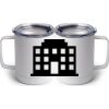 10 oz. White Stainless Steel Coffee Mug Thumbnail