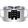10 oz. White Stainless Steel Coffee Mug Thumbnail
