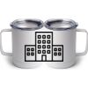 10 oz. White Stainless Steel Coffee Mug Thumbnail