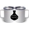10 oz. White Stainless Steel Coffee Mug Thumbnail