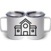 10 oz. White Stainless Steel Coffee Mug Thumbnail