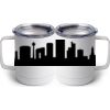 10 oz. White Stainless Steel Coffee Mug Thumbnail