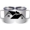10 oz. White Stainless Steel Coffee Mug Thumbnail