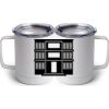 10 oz. White Stainless Steel Coffee Mug Thumbnail