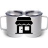 10 oz. White Stainless Steel Coffee Mug Thumbnail
