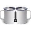 10 oz. White Stainless Steel Coffee Mug Thumbnail