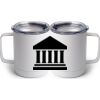 10 oz. White Stainless Steel Coffee Mug Thumbnail