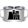 10 oz. White Stainless Steel Coffee Mug Thumbnail