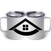 10 oz. White Stainless Steel Coffee Mug Thumbnail