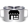 10 oz. White Stainless Steel Coffee Mug Thumbnail