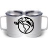 10 oz. White Stainless Steel Coffee Mug Thumbnail