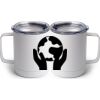 10 oz. White Stainless Steel Coffee Mug Thumbnail