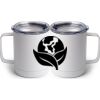 10 oz. White Stainless Steel Coffee Mug Thumbnail