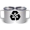 10 oz. White Stainless Steel Coffee Mug Thumbnail
