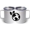 10 oz. White Stainless Steel Coffee Mug Thumbnail