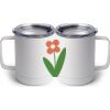 10 oz. White Stainless Steel Coffee Mug Thumbnail
