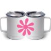 10 oz. White Stainless Steel Coffee Mug Thumbnail