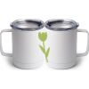 10 oz. White Stainless Steel Coffee Mug Thumbnail
