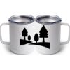 10 oz. White Stainless Steel Coffee Mug Thumbnail