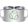 10 oz. White Stainless Steel Coffee Mug Thumbnail