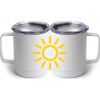 10 oz. White Stainless Steel Coffee Mug Thumbnail