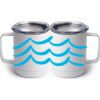10 oz. White Stainless Steel Coffee Mug Thumbnail
