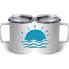 10 oz. White Stainless Steel Coffee Mug Thumbnail