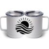 10 oz. White Stainless Steel Coffee Mug Thumbnail
