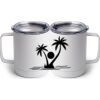 10 oz. White Stainless Steel Coffee Mug Thumbnail