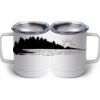 10 oz. White Stainless Steel Coffee Mug Thumbnail