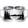 10 oz. White Stainless Steel Coffee Mug Thumbnail