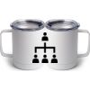 10 oz. White Stainless Steel Coffee Mug Thumbnail