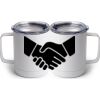 10 oz. White Stainless Steel Coffee Mug Thumbnail