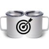 10 oz. White Stainless Steel Coffee Mug Thumbnail