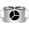 10 oz. White Stainless Steel Coffee Mug Thumbnail
