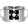 10 oz. White Stainless Steel Coffee Mug Thumbnail