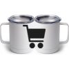 10 oz. White Stainless Steel Coffee Mug Thumbnail