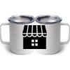 10 oz. White Stainless Steel Coffee Mug Thumbnail