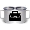 10 oz. White Stainless Steel Coffee Mug Thumbnail