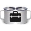 10 oz. White Stainless Steel Coffee Mug Thumbnail
